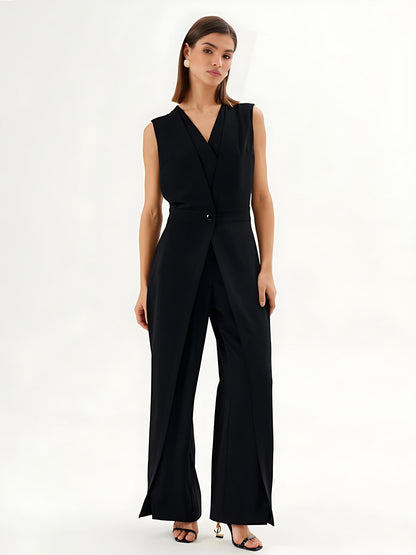 Macacão Feminino Elegante com Cintura Marcada e Caimento Premium