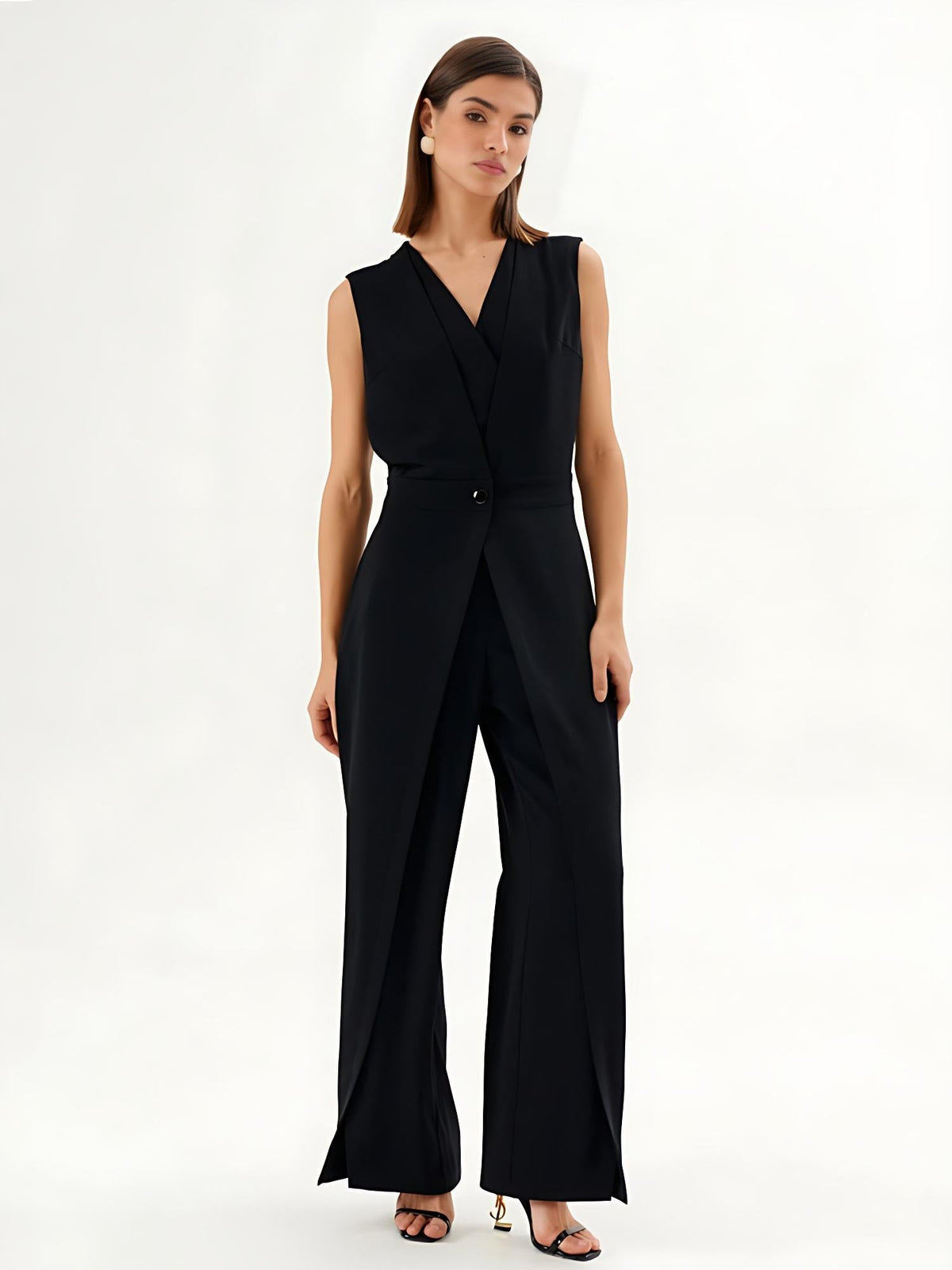 Macacão Feminino Elegante com Cintura Marcada e Caimento Premium