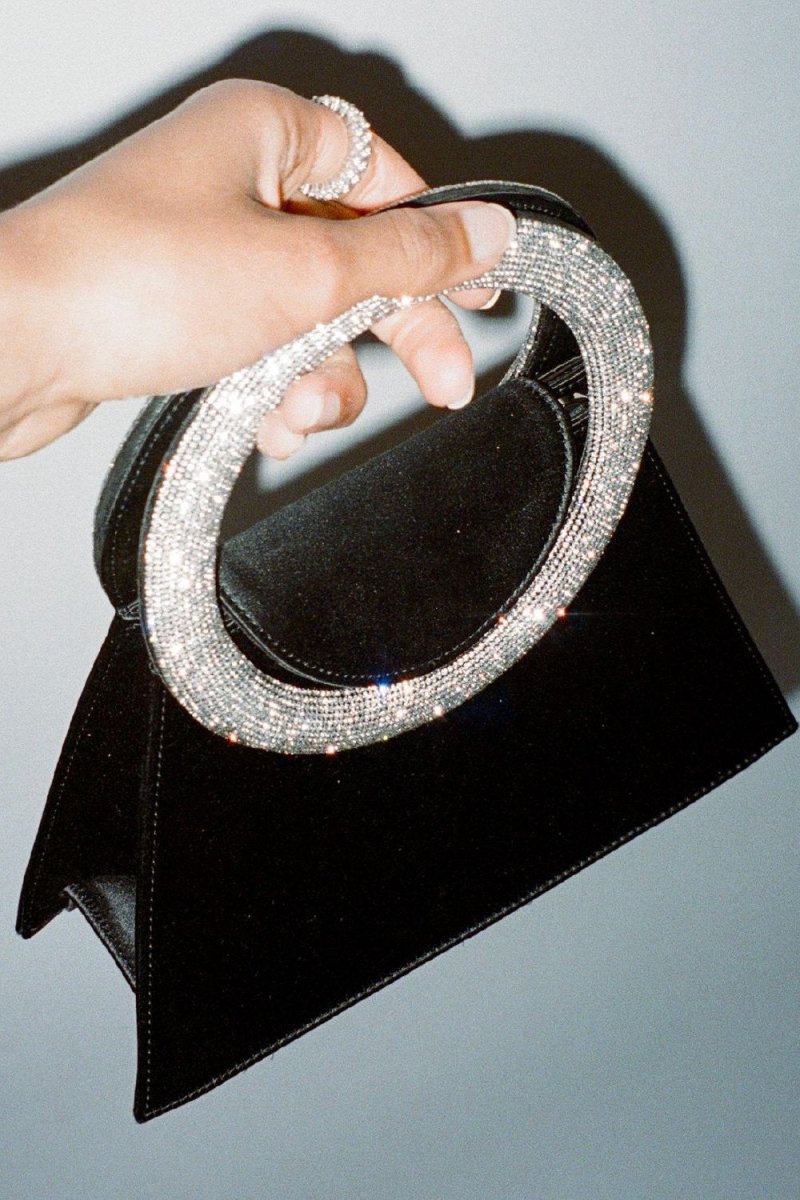 Bolsa Gladys Diamante Loop em Cetim
