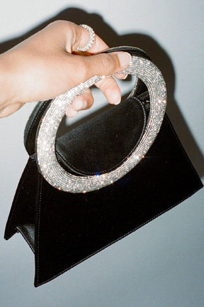 Bolsa Gladys Diamante Loop em Cetim