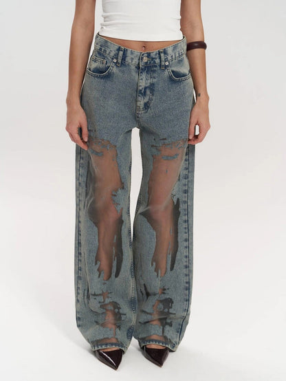 Calça Jeans de Cintura Alta The Lumara