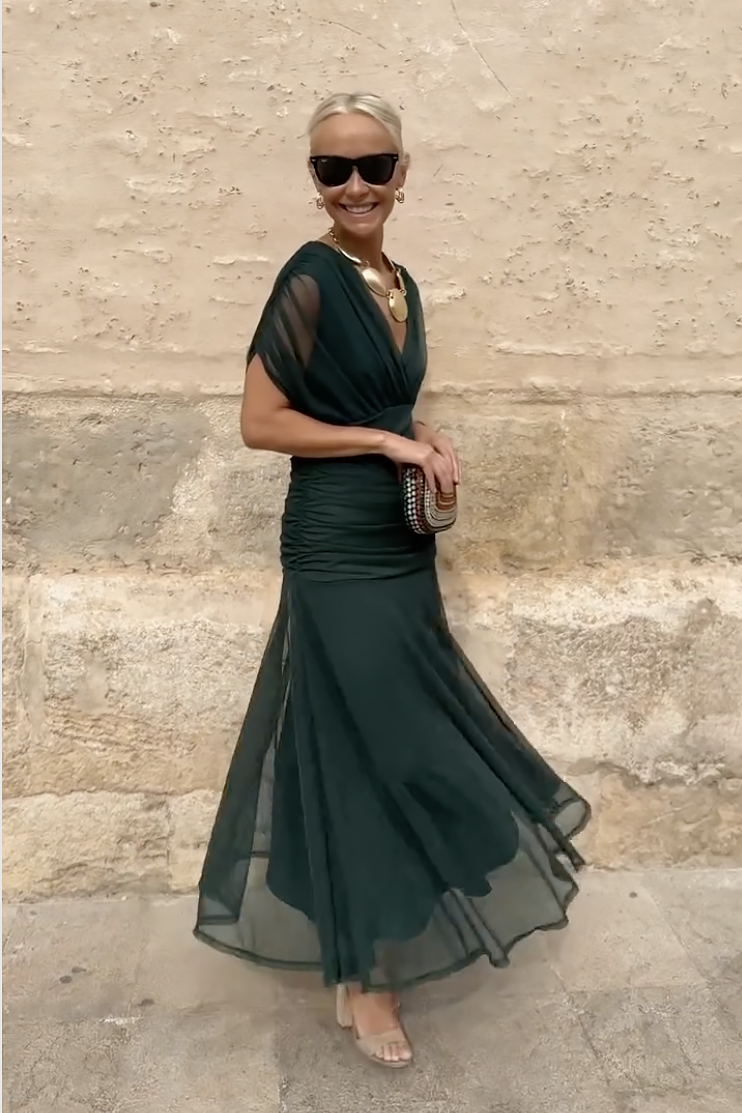 Vestido Maxi Chocolate Tulle