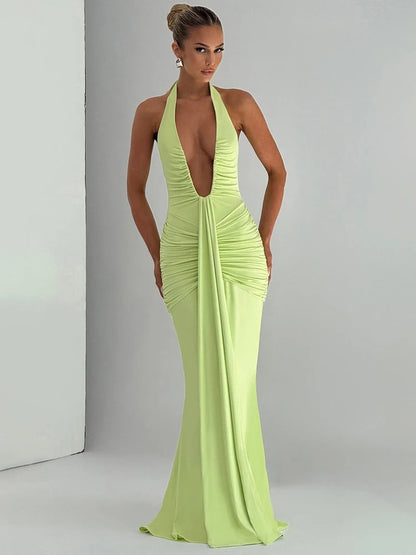 Vestido Feminino Longo Decote - Aylin