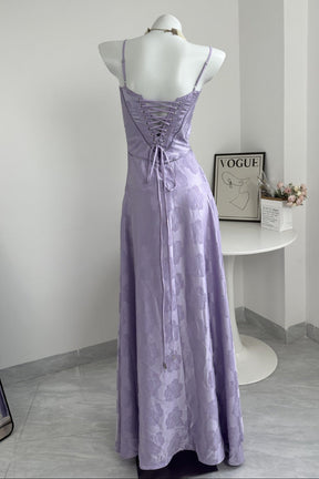 Vestido Longo Elegante com Costas Abertas e Amarração - Flor