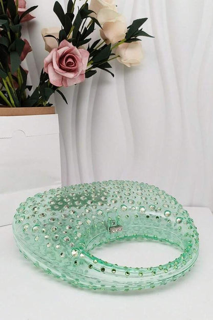 Clutch Brilho de Diamante – Acrílico Glamour