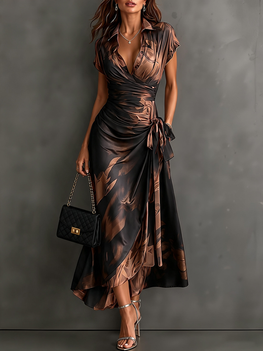 Vestido Midi Transpassado Francesca