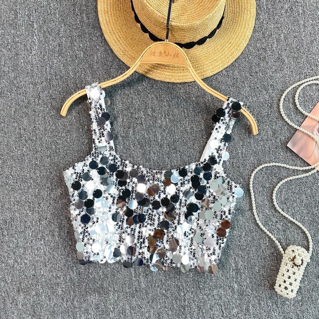 Top Brilho Strass Carnaval