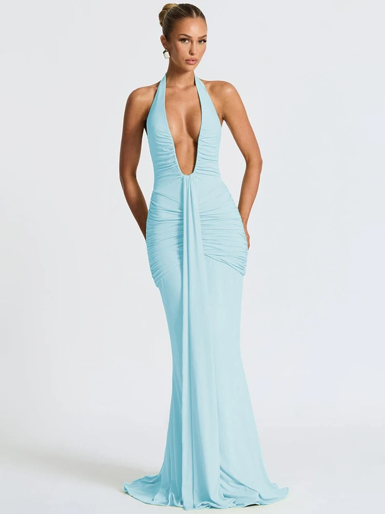 Vestido Feminino Longo Decote - Aylin