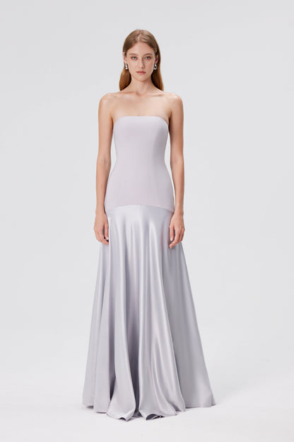 Vestido Tomara que Caia Aura – Cinza Glacial
