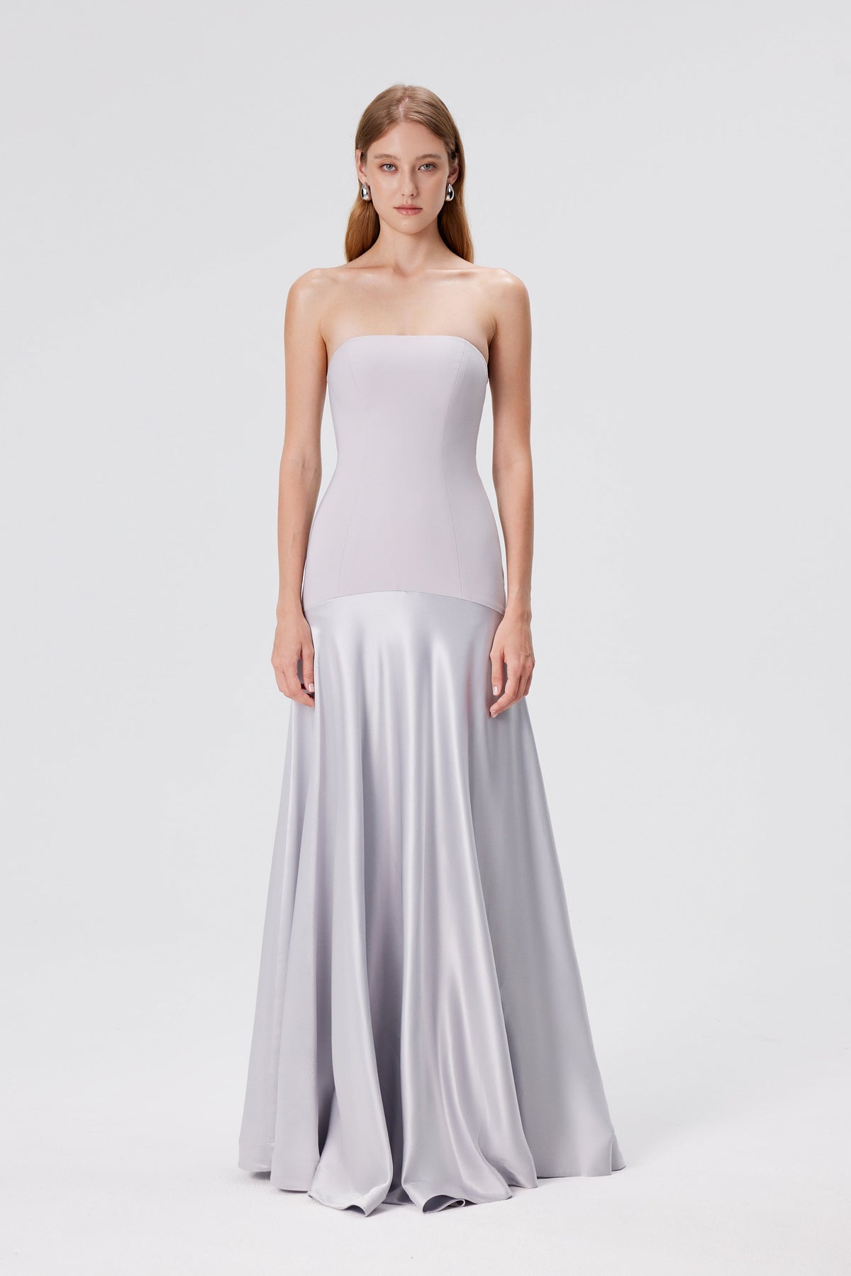 Vestido Tomara que Caia Aura – Cinza Glacial