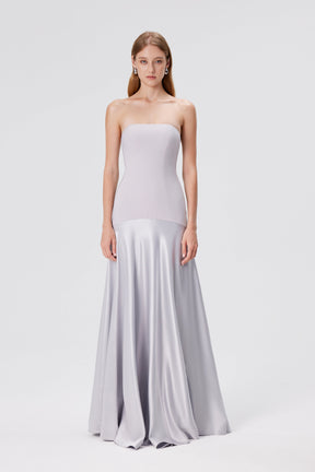 Vestido Tomara que Caia Aura – Cinza Glacial