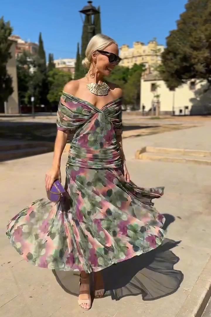 Vestido Maxi Chocolate Tulle