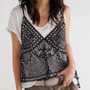 Blusa Brilho Verão Carnaval Britney