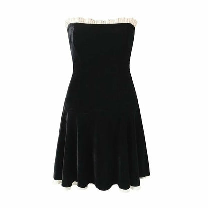 Vestido Tomara que Caia de Veludo - Brenda