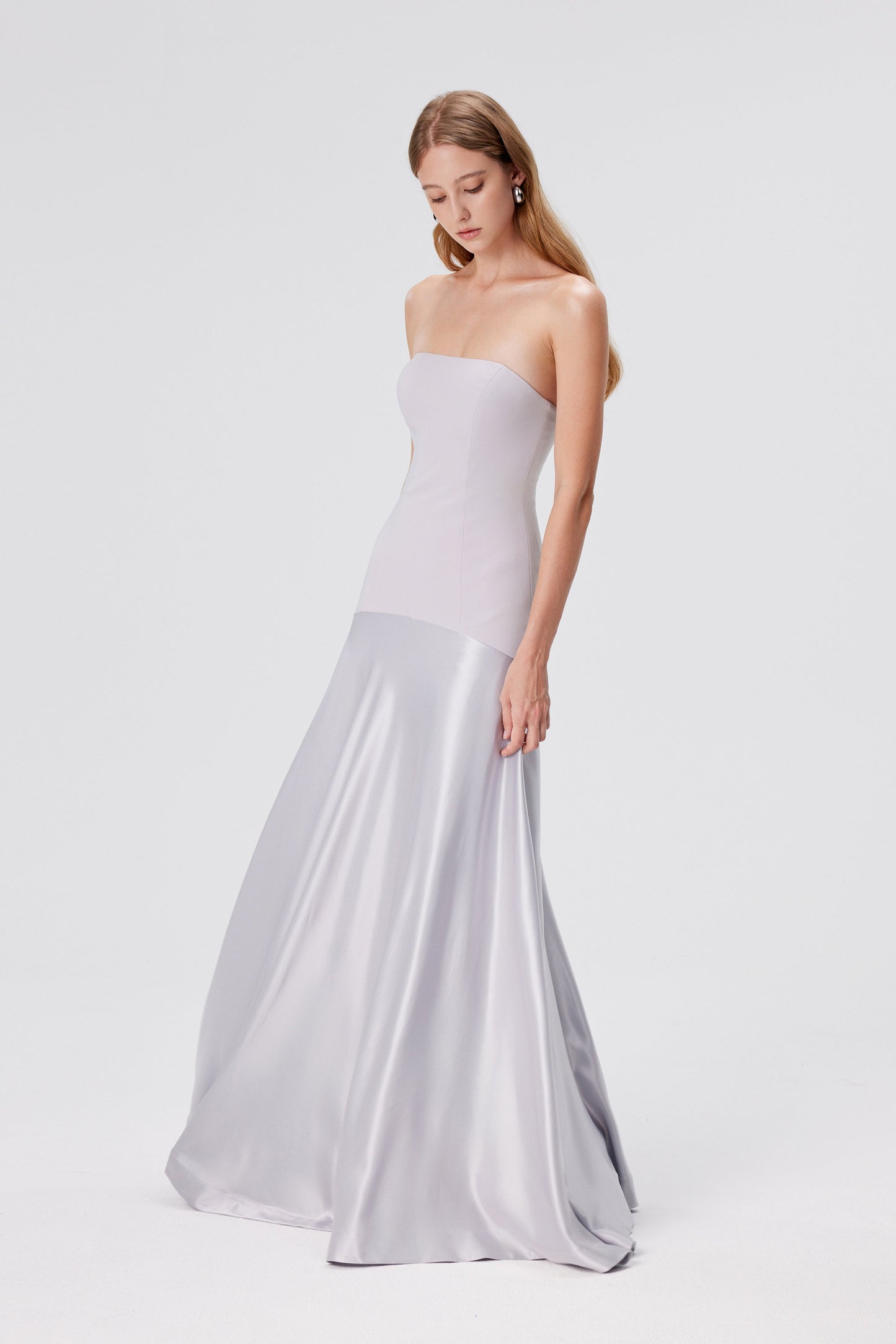 Vestido Tomara que Caia Aura – Cinza Glacial