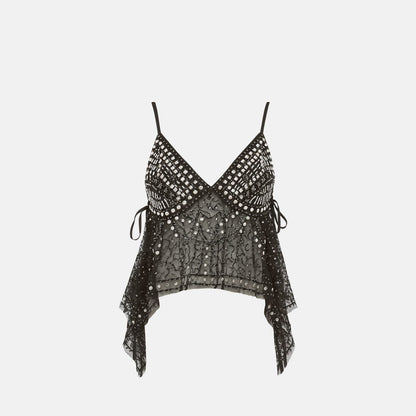 Blusa Brilho Verão Carnaval Britney