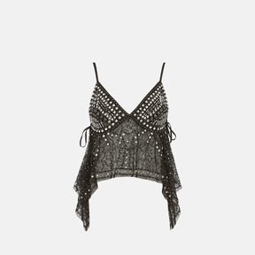 Blusa Brilho Verão Carnaval Britney