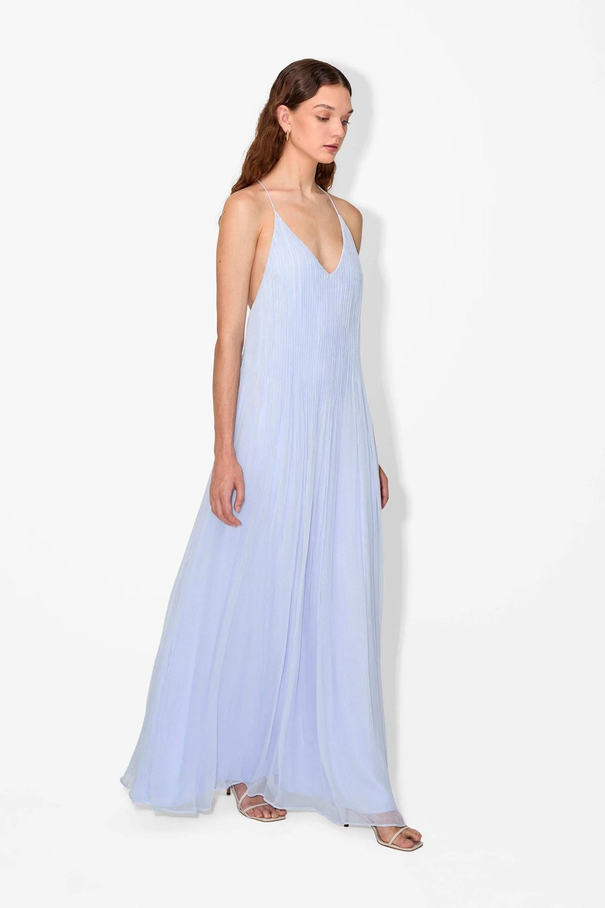 Vestido Longo Haydin Hydrangea em Viscose