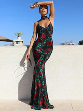 Vestido Lumara Stellar – Halter Estampado Sem Costas