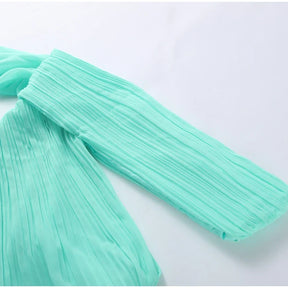Vestido Longo Plissado Evangeline