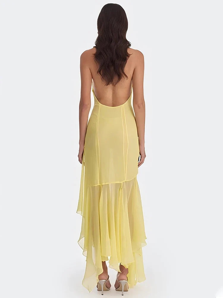 Vestido Midi com Tule Élodie