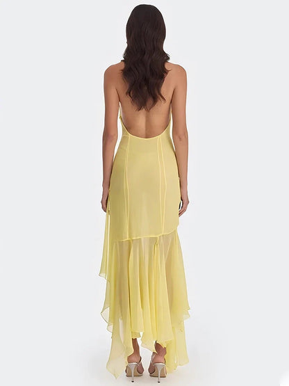 Vestido Midi com Tule Élodie