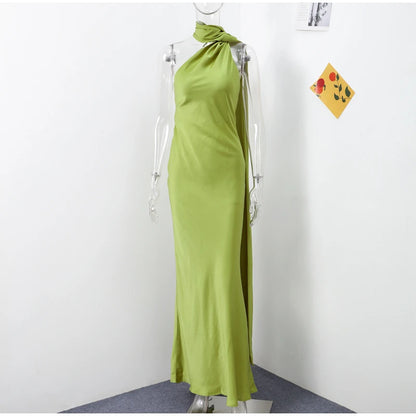 Vestido Longo Elegante com Alça de Fita – Lolita