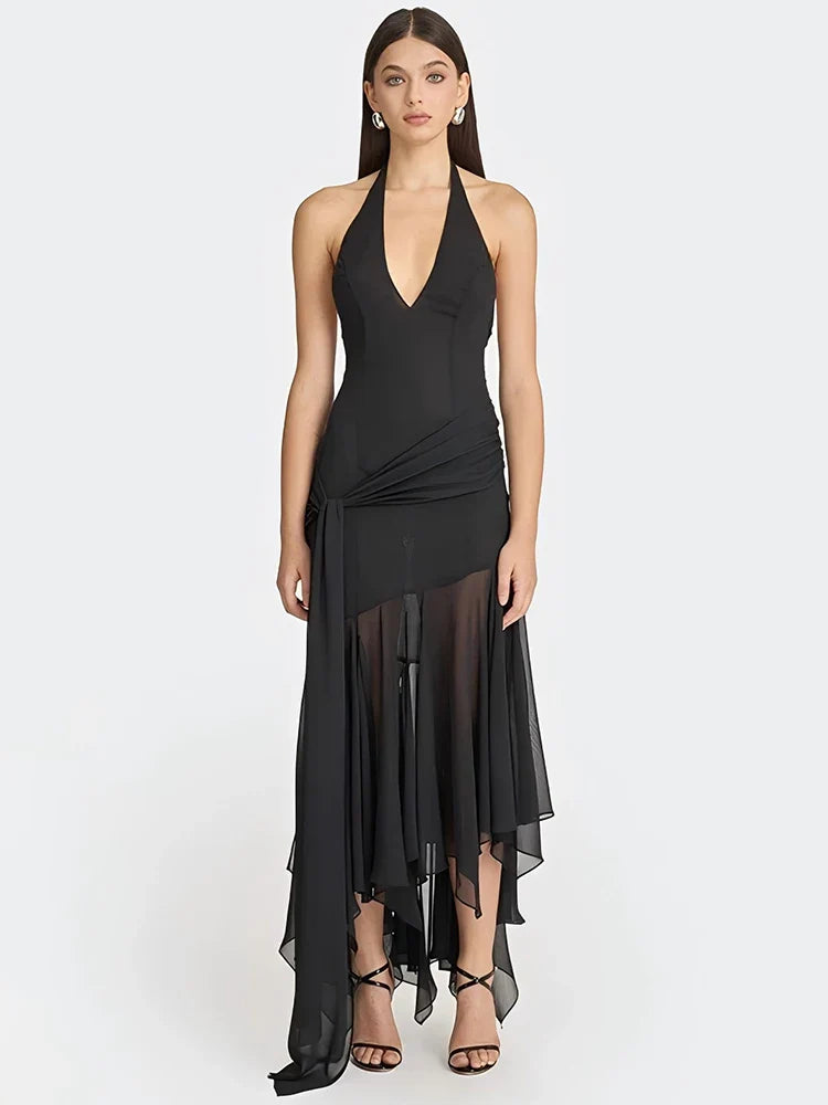 Vestido Midi com Tule Élodie