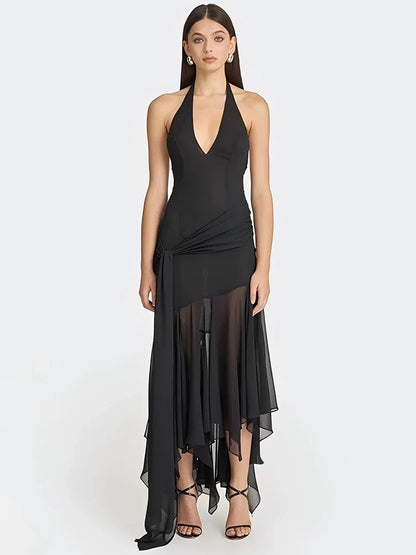 Vestido Midi com Tule Élodie