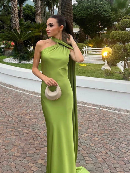 Vestido Longo Elegante com Alça de Fita – Lolita
