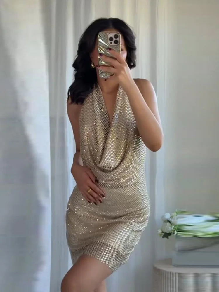 Vestido Curto Aurora Brilhante