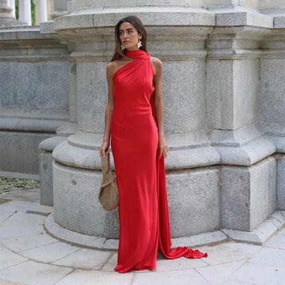 Vestido Longo Elegante com Alça de Fita – Lolita