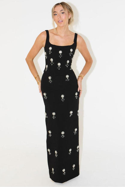 Conjunto Saia Longa + Top Estruturado com Cristais Ultimate Muse