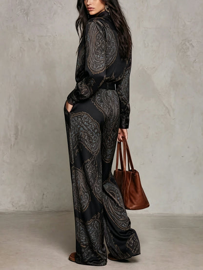 Conjunto Elegante Estampado Chiara