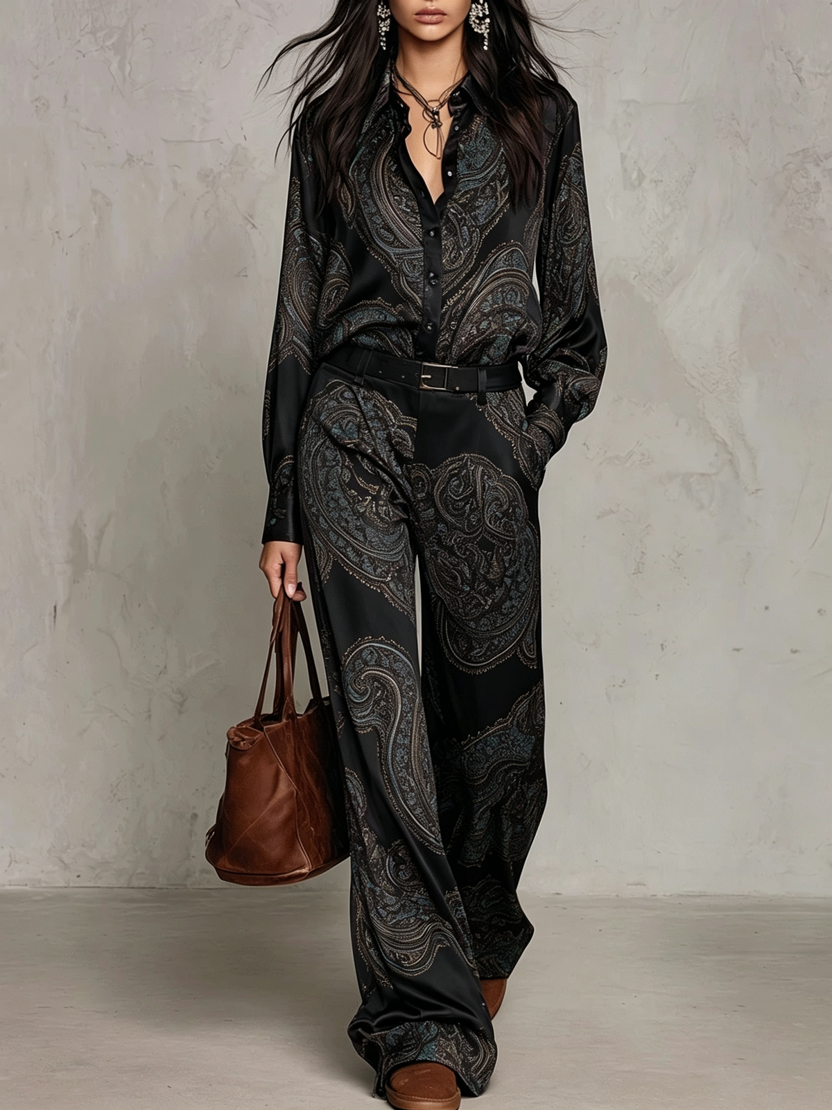 Conjunto Elegante Estampado Chiara