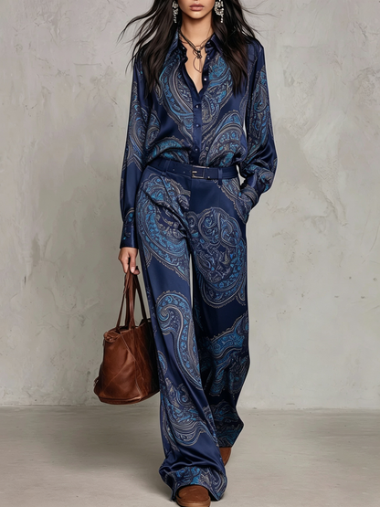 Conjunto Elegante Estampado Chiara