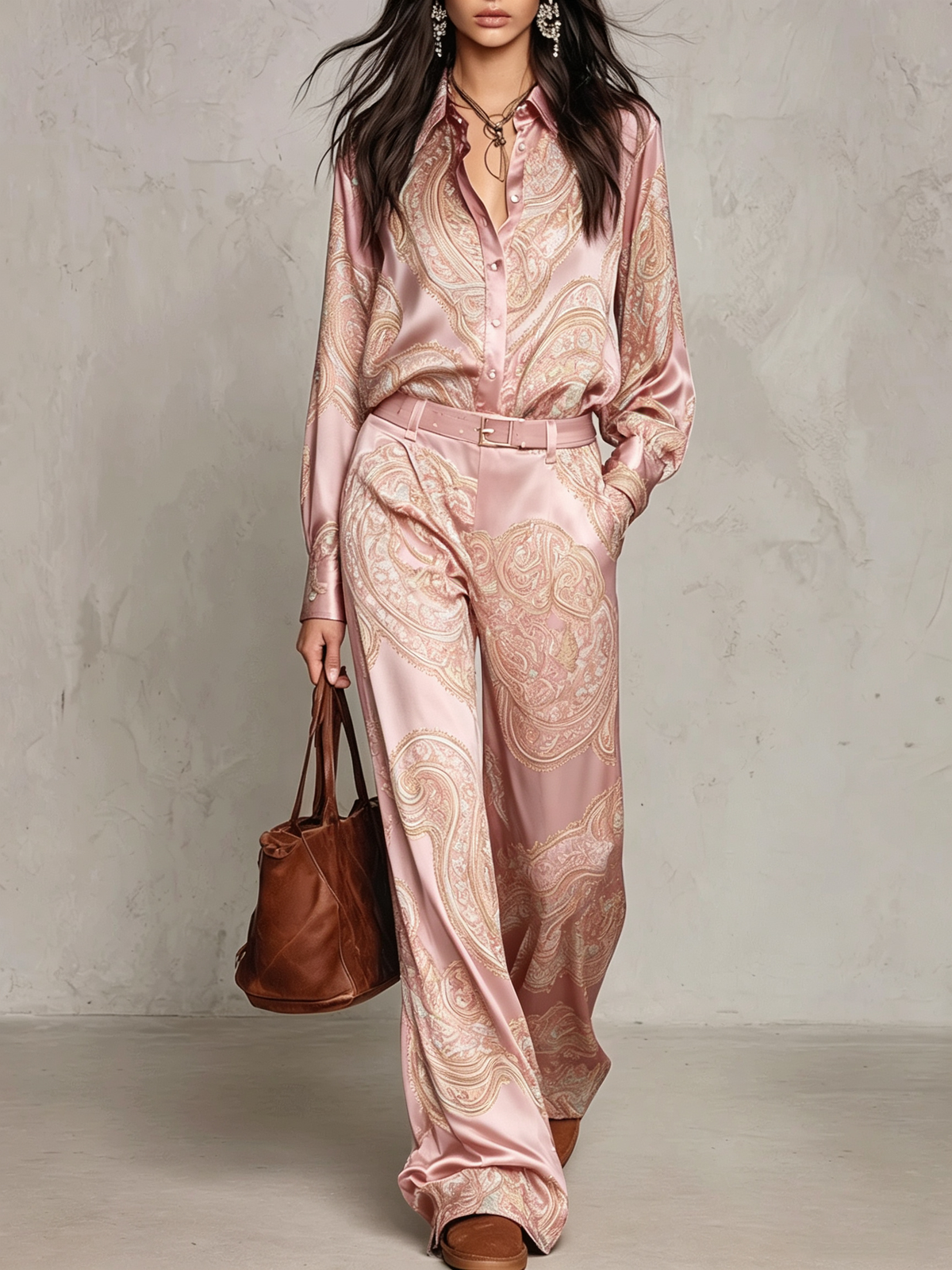 Conjunto Elegante Estampado Chiara