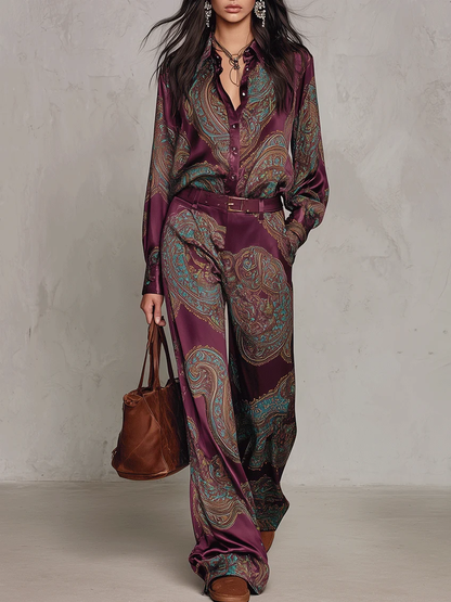 Conjunto Elegante Estampado Chiara