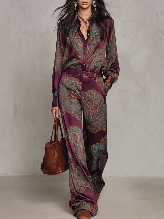 Conjunto Elegante Estampado Chiara