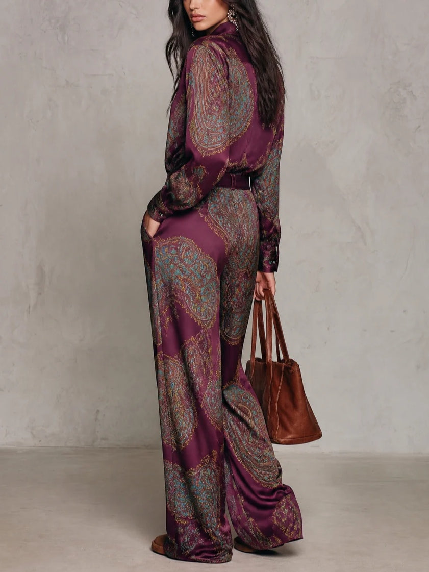 Conjunto Elegante Estampado Chiara