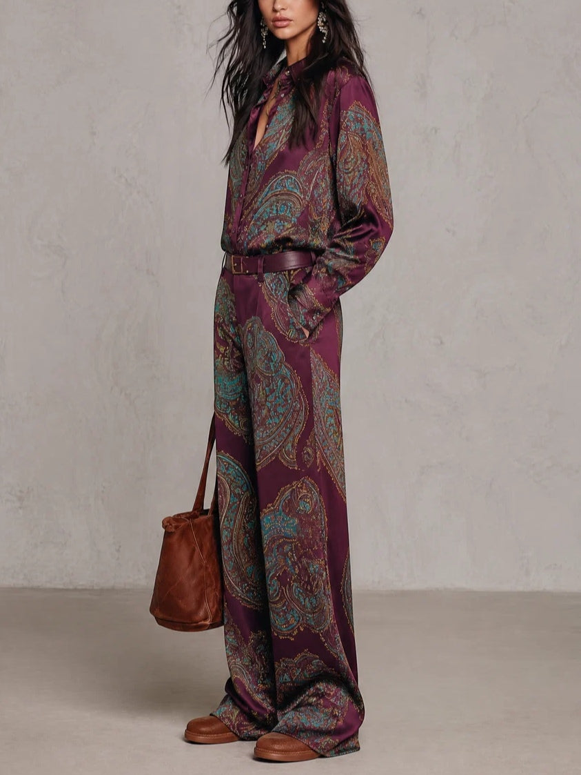 Conjunto Elegante Estampado Chiara