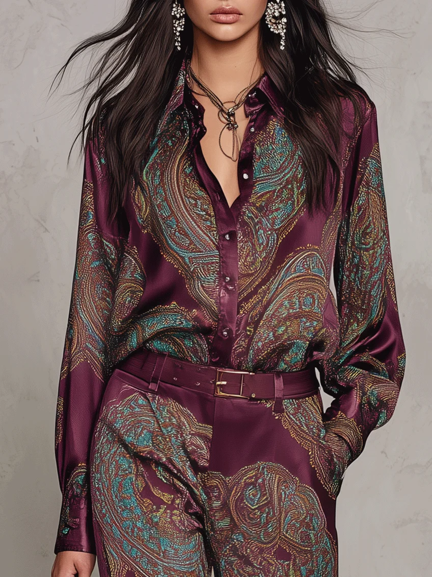 Conjunto Elegante Estampado Chiara