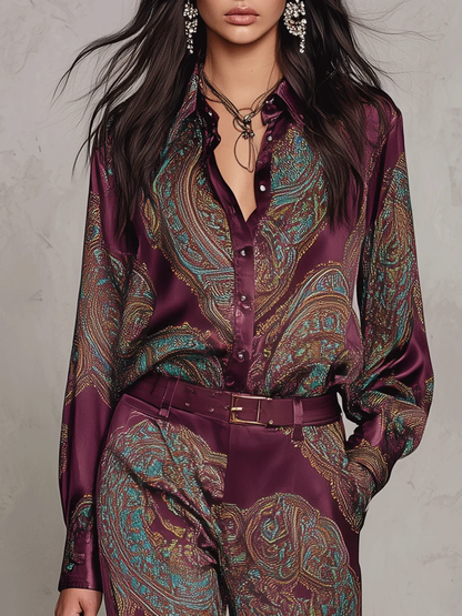 Conjunto Elegante Estampado Chiara