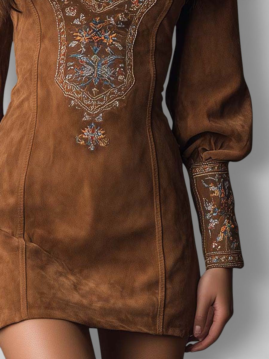 Vestido Mini Elegante com Bordado Eugenia