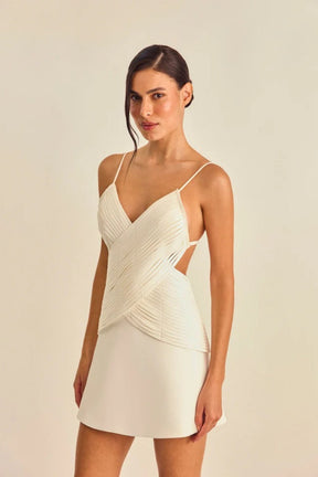 Vestido Slim com Decote nas Costas