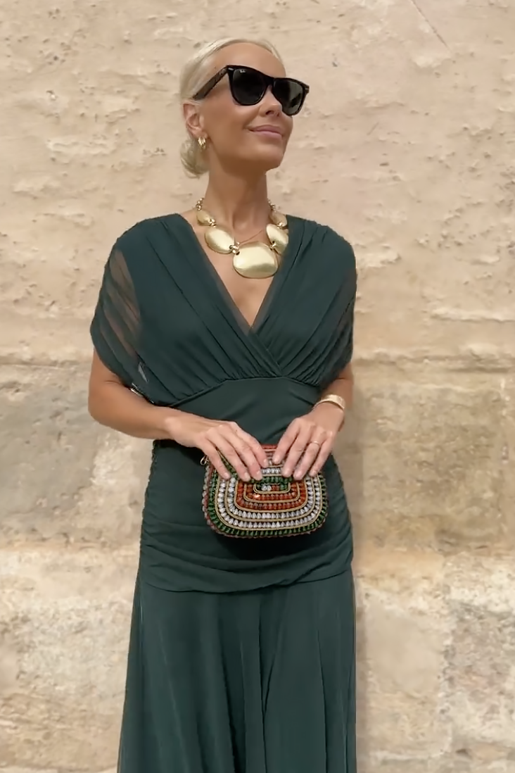 Vestido Maxi Chocolate Tulle