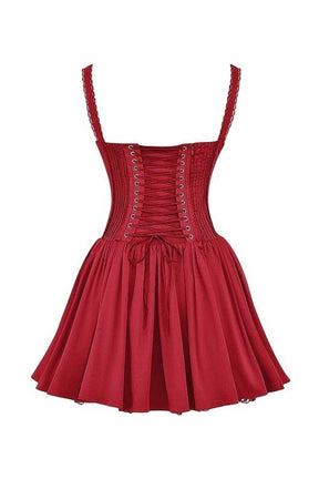 Vestido Curto Agnes com Corset e Renda
