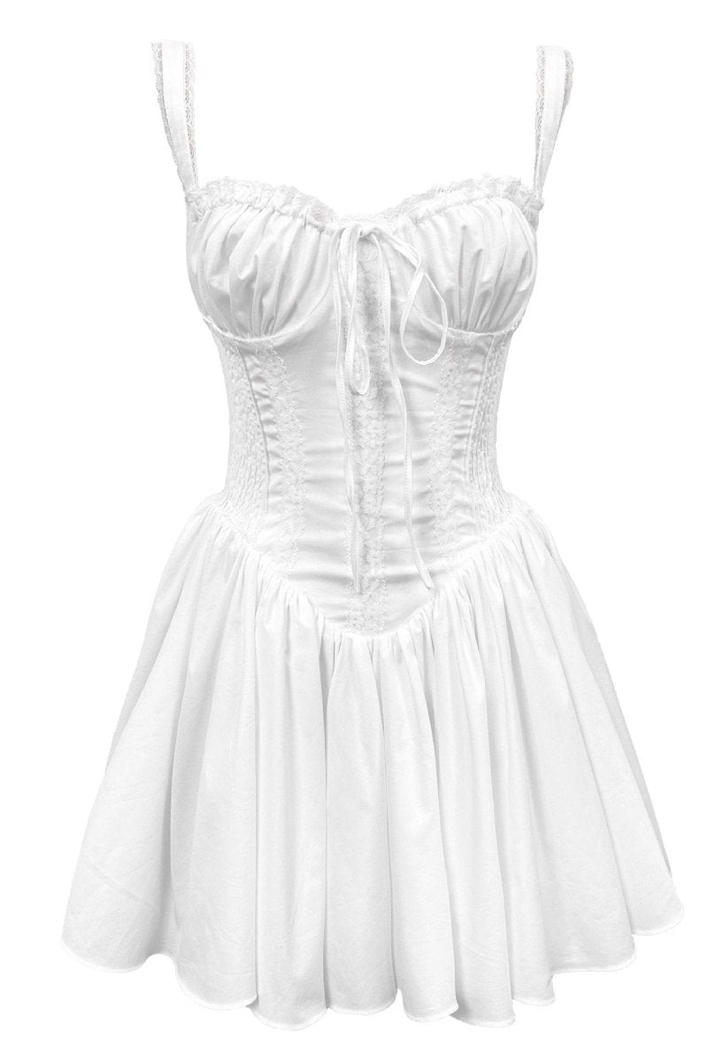 Vestido Curto Agnes com Corset e Renda