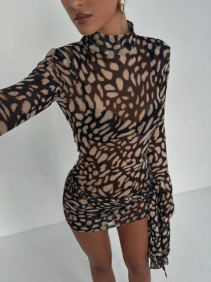 Vestido Feminino Curto Estampado - Bianca