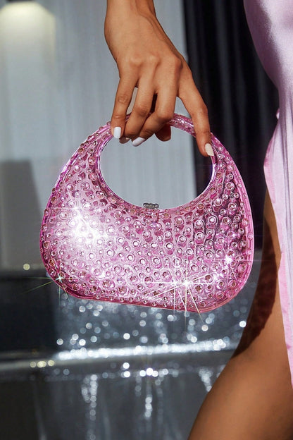 Clutch Brilho de Diamante – Acrílico Glamour